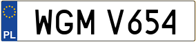 Truck License Plate